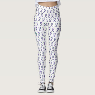 Legging Legendas Personalizadas da Fita de Sensibilizaçã