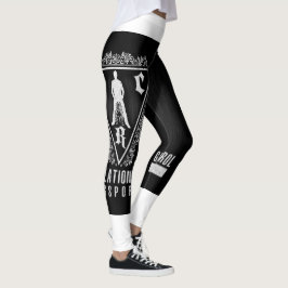 Legging Legendas pretas e brancas