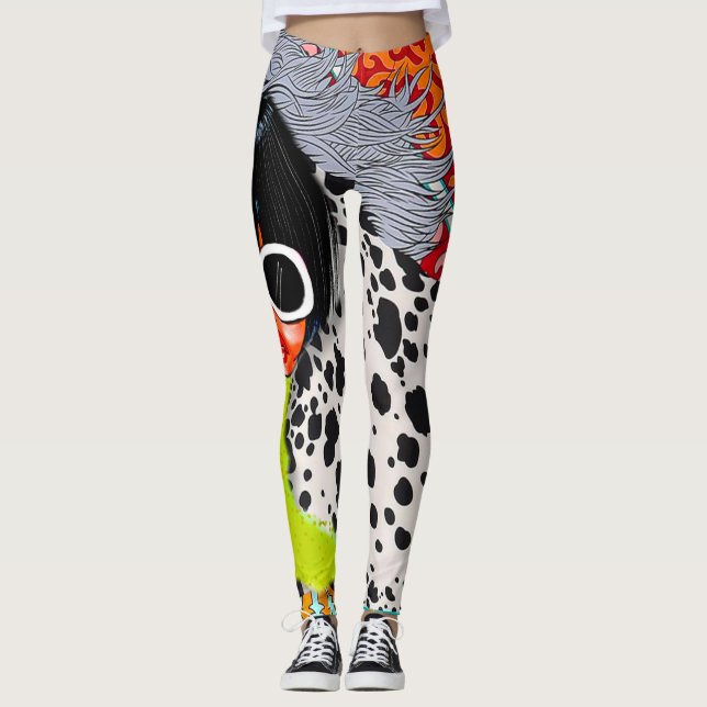 Legging Legendas sombrias (Frente)