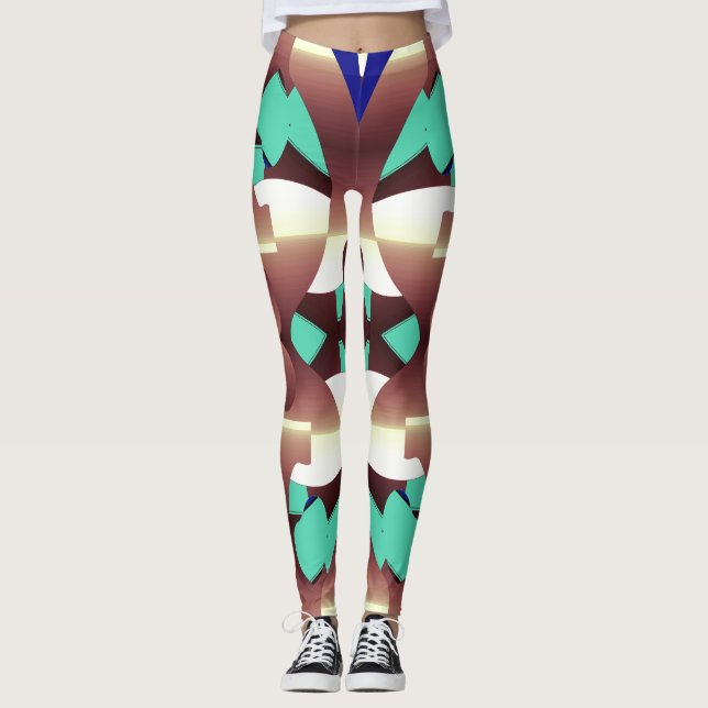 Legging Legg "Ratti_Creative_Arts" de multicor de tendênci (Frente)