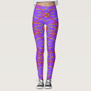 Legging Legg "Ratti_Creative_Arts" de tendência de multico