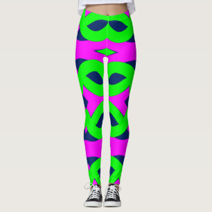Legging Legg "Ratti_Creative_Arts" de tendência de multico