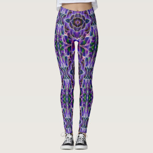 Legging Legg "Ratti_Creative_Arts" de tendência de multico