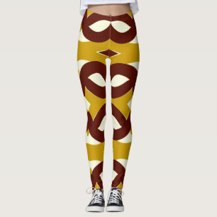 Legging Legg "Ratti_Creative_Arts" de tendência de multico