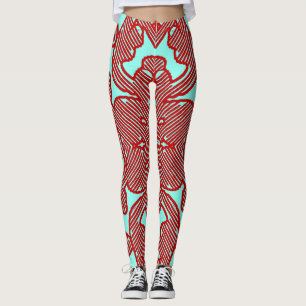 Legging Legg "Ratti_Creative_Arts" de tendência de multico