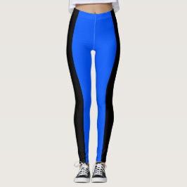 Legging Leggens azuis e pretas