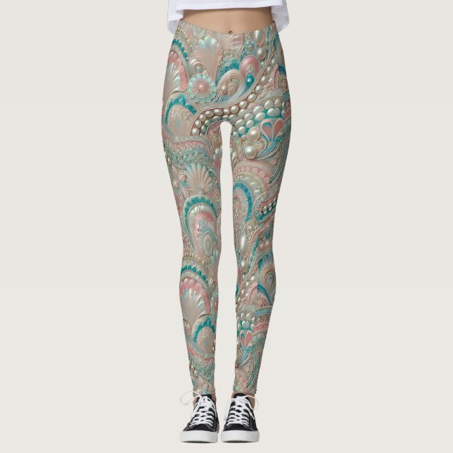 Legging Leggens ~ Cascas e Pérolas ~ (Frente)