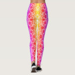 Legging Leggens Coloridas Da Rede De Arrasto Rosa Faux<br><div class="desc">Leggings com Rosas Coloridos Lace Fishnet Diversão Romântica Flores Modernas e Folhas Presentes - Design por MIGNED. Por favor,  veja meus outros projetos/designs. Você também pode transferir esses designs para mais de 1000 produtos Zazzle. Boa Sorte - Seja Feliz :)</div>