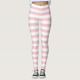 Legging Leggens com risca rosa e branca