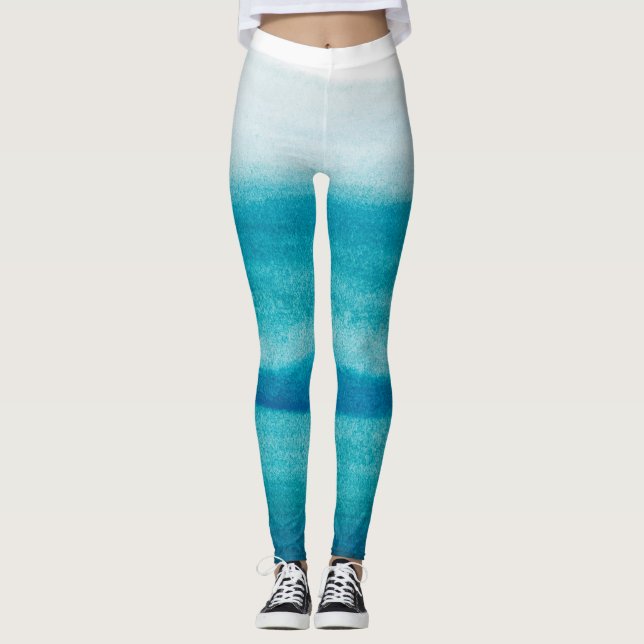 Legging Leggens Corantes Azuis (Frente)