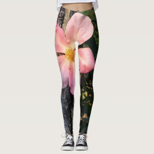 Legging Leggens da Natureza da Flor Rosa