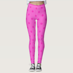 Legging Leggens de Bolinhas cor-de-rosa