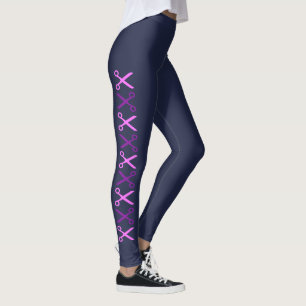 Legging Leggens de campeão de tesoura roxa na moda Elegant