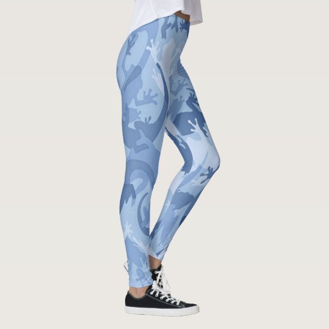 Legging Leggens de Camuflagem Azul (Direita)