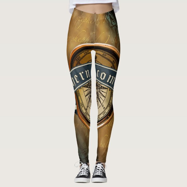 Legging Leggens de Compass do norte (Frente)