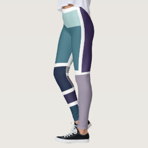 Legging Leggens de cores abstratas