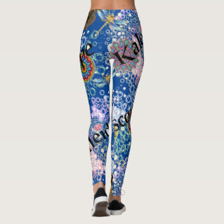 Legging Leggens de Dragonfly Blue Steampunk
