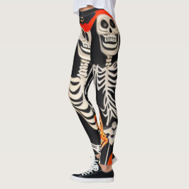 Legging Leggens de esqueleto de Halloween