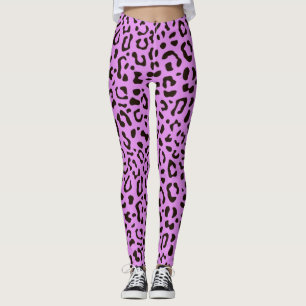 Legging Leggens de fundo roxas sem costura, impressas pelo