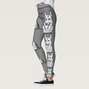 Legging Leggens de German shepherd personalizáveis legal