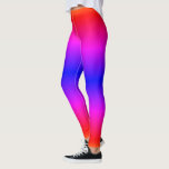 Legging Leggens de Gradação de Néon Vermelho Púrpura Azul<br><div class="desc">Leggens de Gradação de Néon Vermelho Púrpura Azul</div>