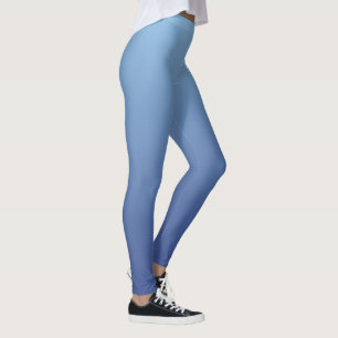 Legging Leggens de gradiente azuis