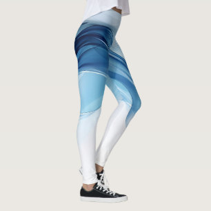 Legging Leggens de gradiente azul Elegante