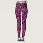 Legging Leggens de impressão do Leopardo rosa-quente<br><div class="desc">Estas leggings bonitas apresentam um design de impressão leopardo em cor rosa quente ou fúcsia. Excelente para a academia ou qualquer lugar que você queira fazer uma declaração de moda de impressão de animais divertida!</div>