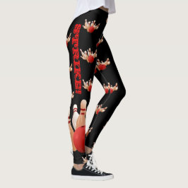 Legging Leggens de Kingpin boliches Ioga Personalizadas