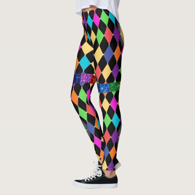 Legging Leggens de Moda do Pop Harlequin 2 (Esquerda)