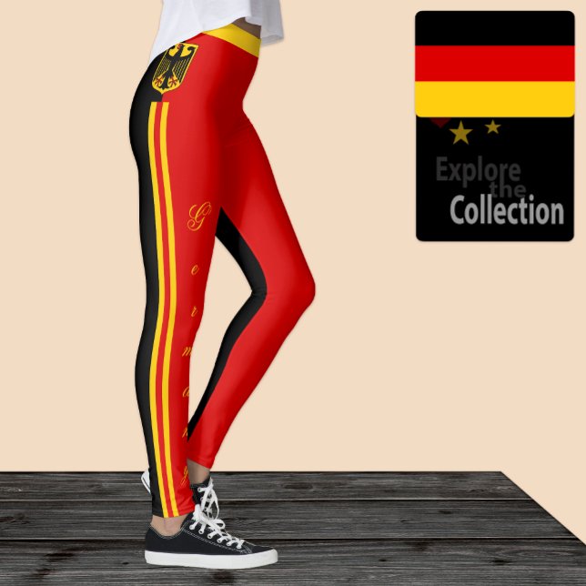 Legging Leggens de moda na Alemanha, Bandeira alemã/esport (Criador carregado)