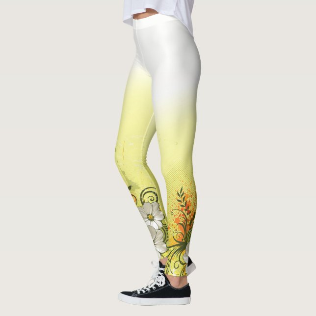 Legging Leggens de Opção 9 da Moda Floral (Esquerda)