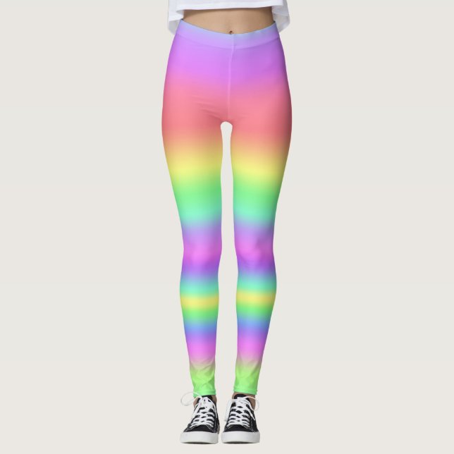 Legging Leggens de tiras de Pastel (Frente)