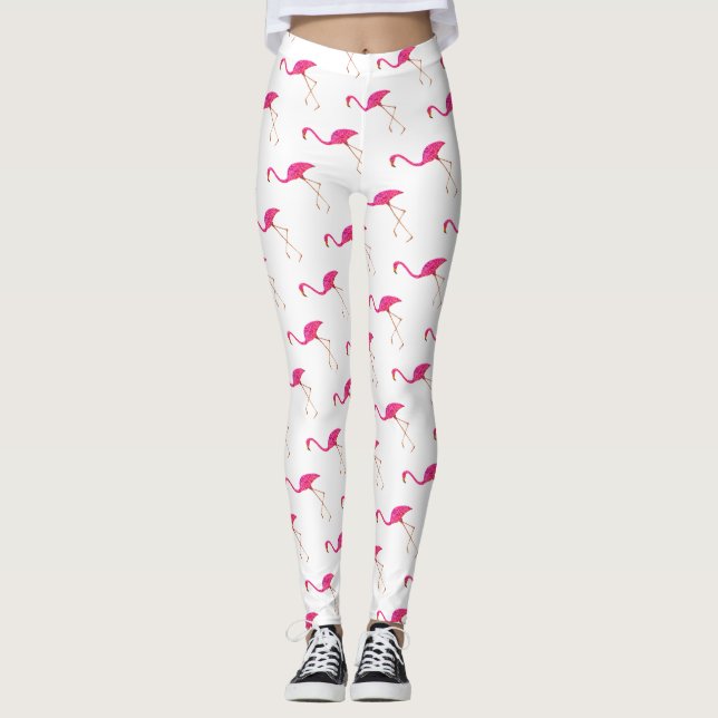 Legging Leggens Flamingos Rosa (Frente)