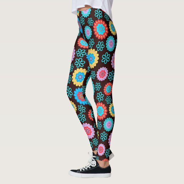 Legging Leggens Florais e Coloridas (Esquerda)