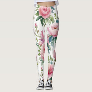 Legging Leggens Florais Elegantes - Na moda e Confortáveis