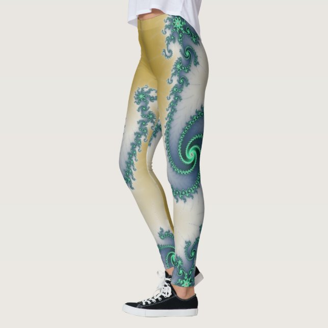 Legging Leggens Fractais ~ Mandelbrot ~ Fibonacci ~ * ~ (Esquerda)