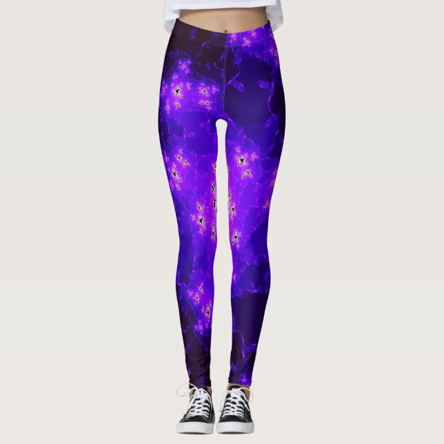 Legging Leggens Fractais Nebula (Frente)
