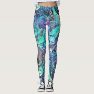 Legging leggens iridescentes