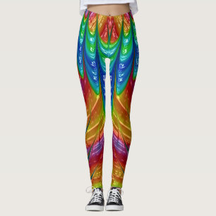 Legging Leggens ~ laranja azul verde laranja ~ Original