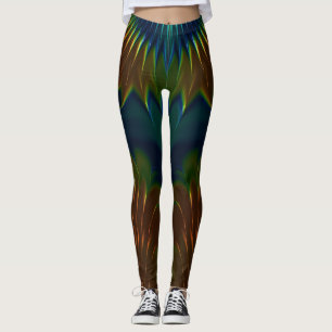 Legging Leggens ~ Laranja, Verde e Azul