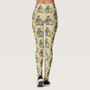 Legging Leggens ~ Os 3 Pequenos Gatinhos ~ Amarelo Origina