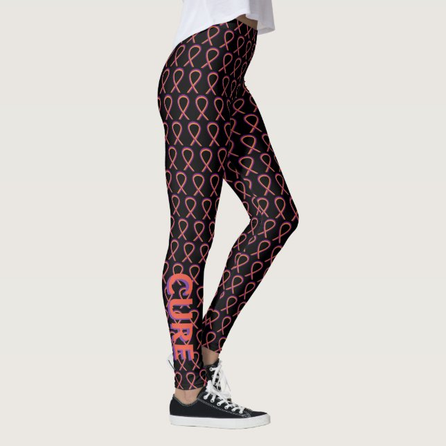 Legging Leggens personalizadas de fita de sensibilização l (Direita)