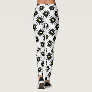 Legging Leggens pretas e brancas