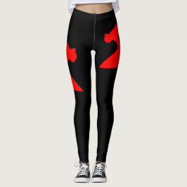 Legging Leggens pretas para amantes de gatos