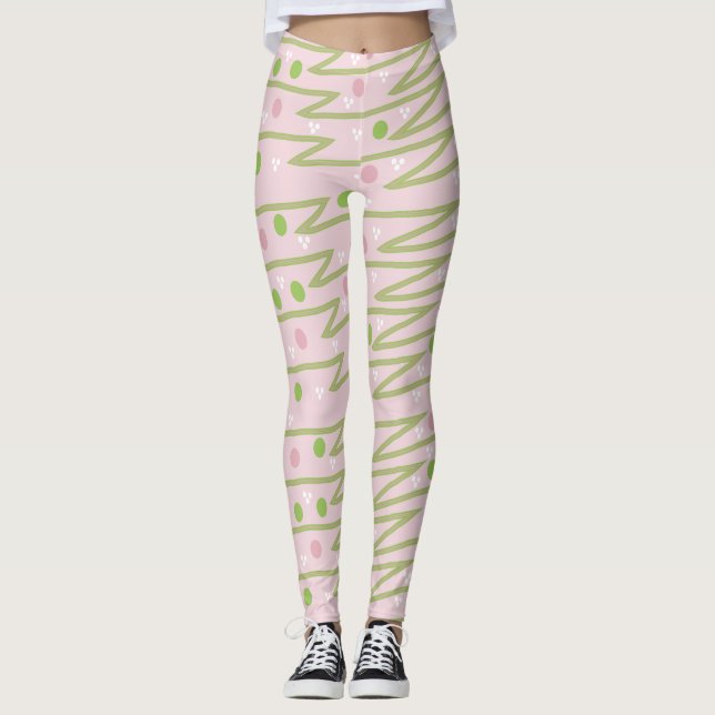 Legging Leggens Rosa (Frente)
