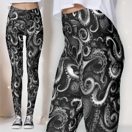 Legging Leggens Tentáculos De Octopus Steampunk