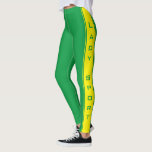 Legging Leggens Verdes com Faixa Amarela Cores Personaliza<br><div class="desc">Cores e texto personalizados - Leggings verdes de faixa amarela com texto - Lady Sport - Personalizável - ou Escolher / adicionar suas cores / texto - Redimensionar e mover ou remover e adicionar elementos / texto com a ferramenta Personalização! Design por MIGNED. Por favor, veja meus outros projetos -...</div>