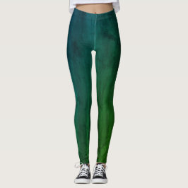 Legging Leggens verdes e azuis