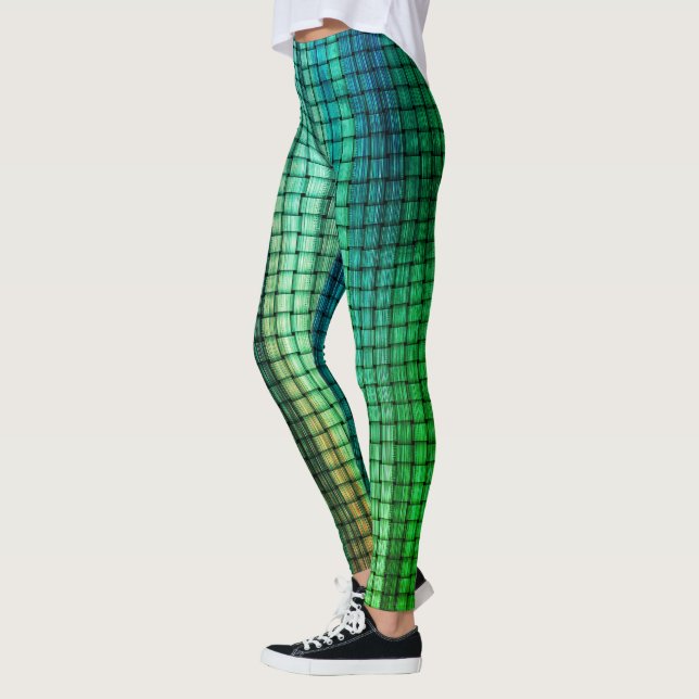 Legging Leggens Verdes Iridescentes (Esquerda)